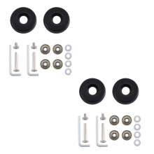 48mm X18mm 2 para Walizka Bagażowa Wymiana Koła Osie Deluxe Naprawa Wymiana Bagażu Koła Czarne