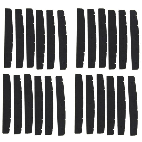 24X Black 6-String Guitar Top Nut 42mm X 3mm