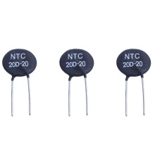3X Termistore NTC 20D-20 per Limitare la Corrente di Spunto 'Alimentatore CFL, Nero