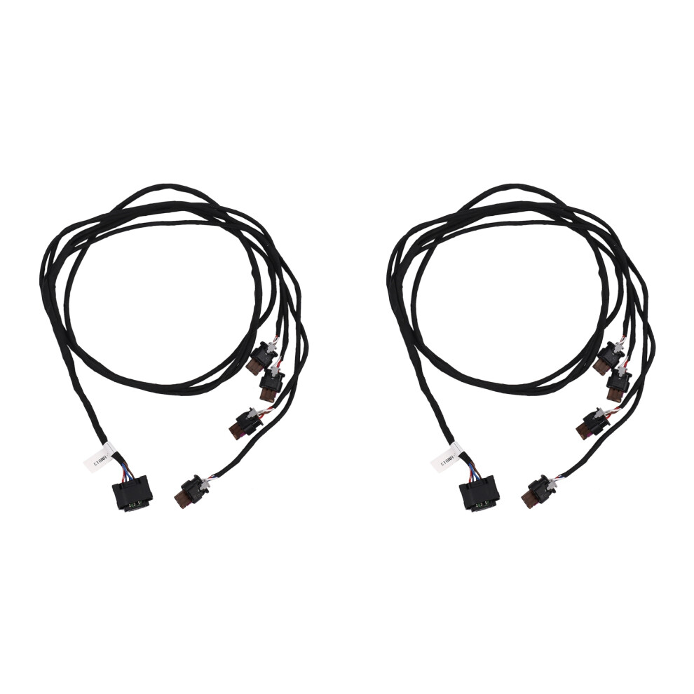 2X Car Front Bumper Parking Sensor Wiring Harness Pdc Cable Fit For- X5 50I E70 2010 2011 2012 2013 61129244421 6031487704000