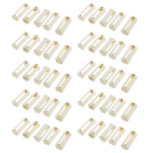 50 Stueck Runde 3 X 1.5V AAA Batterie Halter - Weiss