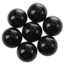 40 Pcs Marbles 16mm Glass Marbles Knicker Glass Balls Decoration Color Nuggets Toy Black