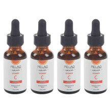 4X MELAO Natural Vitamin C Serum per Viso Viso Anti-Eta' Organico Siero Viso, 20% di Vitamina C + E 30ML