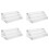 4X 3 Tier Clear Acrylic CD Holder Cascading CD Storage Rack 1