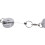 9 Pcs Stainless Silver Retractable Key Chain  Keyring Heavy Duty Steel 6