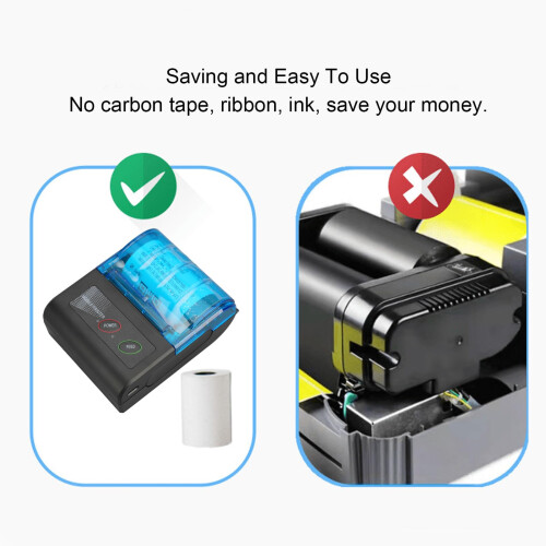 Mini Thermal Printer Wireless Bluetooth Connection Inkless Pocket Photo Printer for Smartphone 2
