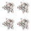 80 Pcs Keychain Key Ring Hang Tooth Shape Cute Dental Gift 1