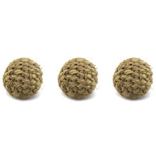 3X Pet Chew Toy Natural Grass with Bell for Rabbit Hamster Guinea Pig Tooth Cleaning