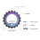 Durability Aluminum Rear Derailleurs Guide Wheel with Deep Tooth 3