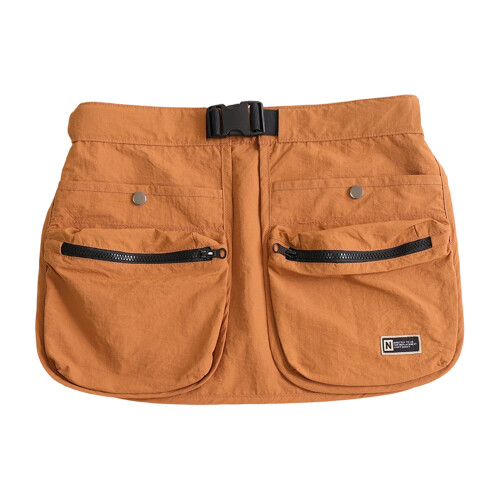 Practical Waterproof Waist Bag with Plenty-caramel color