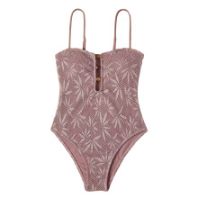Stylish Women's Conjoined Bathing Suit-pale pinkish gray S
