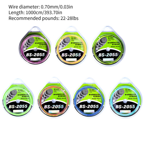Badminton Training Nylon Snaarlijn Hoge elastische-Blauw Wit 2