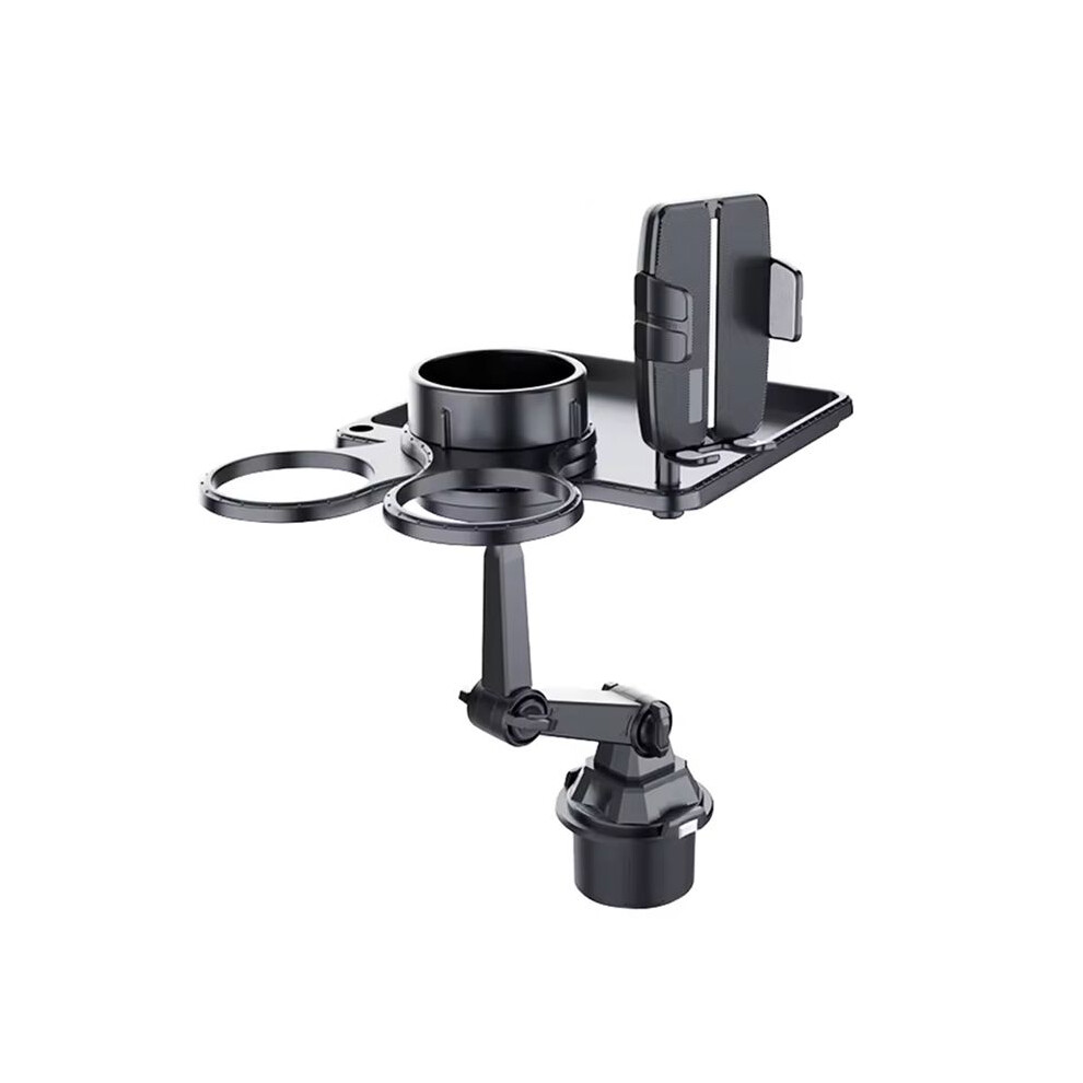 Multifunctional Cup Holder Expander Tray With Phone Stand Food Tray For Eating Commuting Traveling Vehicle Table Worker 4713609649988