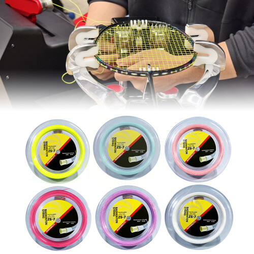 Hoge elastische nylon badmintonracketsnaar voor verbeterde-roze 1