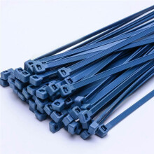 Abraçadeira de Cabo Detectável em Metal, Abraçadeiras de Metal Detectáveis, Abraçadeiras de Metal Azuis (Pacote com 100 Unidades) 150x3,6 mm