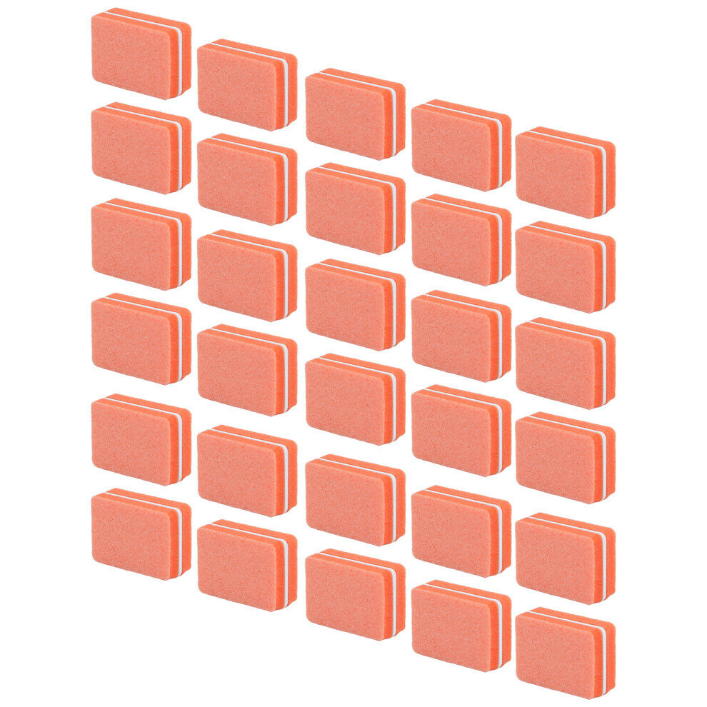 30pcs Mini Nail Buffer Professional Portable Home Salon Nail Buffing Sanding Block Manicure ToolOrange
