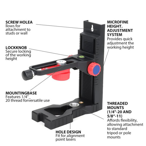 Laser Level Bracket Laser Level with Magnetic L-Shaped Support 2