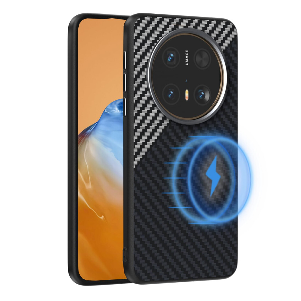 Magsafe Case Magnetic Carbon Fiber Slim Shockproof MilitaryâGrade Protective Cover For Huawei Mate70 9092120182224
