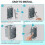 30Pack  Box Support Electrical Box F Clips Box Mounting Straps with Plaster Ears, Box Straps and Support 10