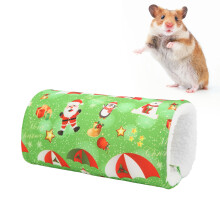 Kleintier Hamster Tunnel Baumwollnest Grün 22x10cm Warmer Kanal