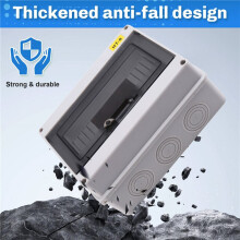 HT-8 Way IP65 Mcb Breaker Box Distribution Protection Box Power Electronic Din Rail Enclosure for Circuit Breaker