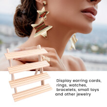 Log Ring Display Rack Multi-Layer Earring Earring Display Rack Jewelry Rack Detachable Earring Card Jewelry Rack 4