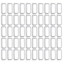 Iron Adjusting Buckle 2.8x38x15mm Bag Strap Replacement Accessories 50Pcs