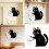 Vase Cats Wall Clock Modern Decorative Wall Clocks Battery 2