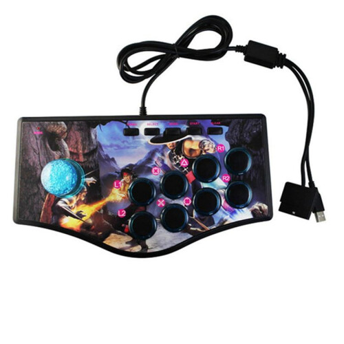 2X Retro Arcade Game Rocker Controller USB Joystick for Ps2/Ps3/Pc/Android  Tv Built-in Vibrator Joystick(No.A) 1