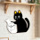 Vase Cats Wall Clock Modern Decorative Wall Clocks Battery 5
