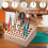 46 Holes Leather  Tool Holder, Leather Working Tool Holder,for Leather Working and Punch Tools Organizer Storage 6