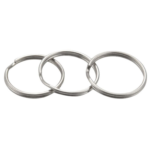240 Pcs 20mm Outside Dia Universal Split Key Rings Keychain Holders 1