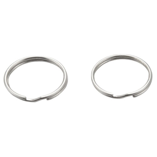 240 Pcs 20mm Outside Dia Universal Split Key Rings Keychain Holders 2