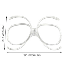 Ski Goggles Rx Insert Butterfly Frame Flexible TR90 Universal Size