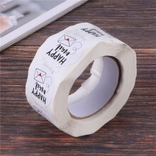 2X Heureux Courrier Merci Rouleau Autocollants pour Emballage Scellage Cartes de Voeux Enveloppe Sceau Sacs 1 Pouce Rond 500 Autocollants
