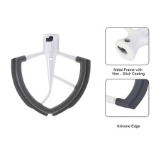 5X Flex Kante Beater für KüChe Aid Bowl Lift Stand Mixer - 6 Liter Teig Misch Paddel mit Flexiblen Silikon Kanten