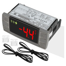 XR02CX-4N1F1 Universal Temperature Controller Replacement for 120V 50-60hz Commercial Refrigerator with Sensor Probe