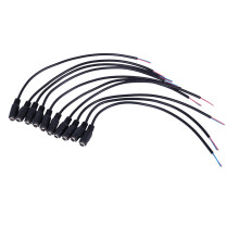 30 Stücke 12 V  Power Stecker Buchse Jack Steckverbinder Kabel 5,5X2,1mm mit Kabel 15 CM für CCTV LED Streifen Licht