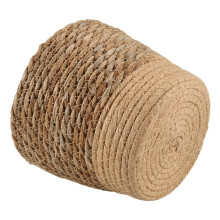 Pot de Fleurs Tissé en Paille, Panier en Osier, Panier de Rangement en Rotin, Panier de Jardinière Tissé à la Main L