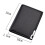 Men's Wallet Pu Leather Double Fold Men's Wallet Casual Close-Fitting Multi-Function Leather Bag Clutch Bag(Black) 3