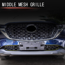 3X Auto Front Lower Bumper Grille Formabdeckung für CX5 CX-5 2022 + Front Bottom Middle Net Dekoration B