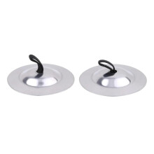 1 Pair Mini Small Copper Hand Cymbals Gong Band Rhythm Musical Percussion Instrument Handmade(Silver)