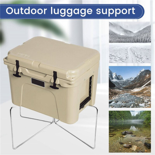 Outdoor Camping Box Moisture-Proof Support Storage Box Bottom  Folding Support Portable Quick Storage Rack