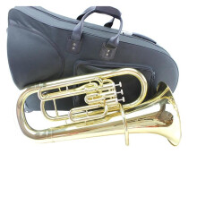 B Flat Brass Euphonium 3 Key Set with Rich Balanced Tone and Smooth Valve Action for Beginners