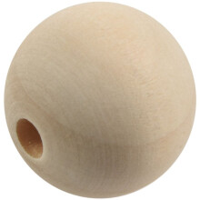 90X Natürliche Kugel Holz Spacer Perlen 25mm (1 Zoll) -Schmuck, Erkenntnisse, DIY Handwerk Holzfarbe