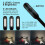 4X Book Light, Rechargeable Reading Light, 9 LED Book Light for Reading in Bed with 3 Brightness 8