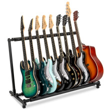 9 Guitar Stand Rack Foldable SpaceSaving Holder for Electric and Acoustic Guitars
