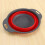Red Collapsible Kitchen Colander Silicone Strainer Dishwasher Safe Approved 4