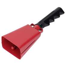 Steel Cowbell with Handle, Loud Clear Sound for Sports Events and School Assemblies