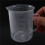 5X Measuring Jug 250mL Graduated Beaker Clear White Plastic Cup 8